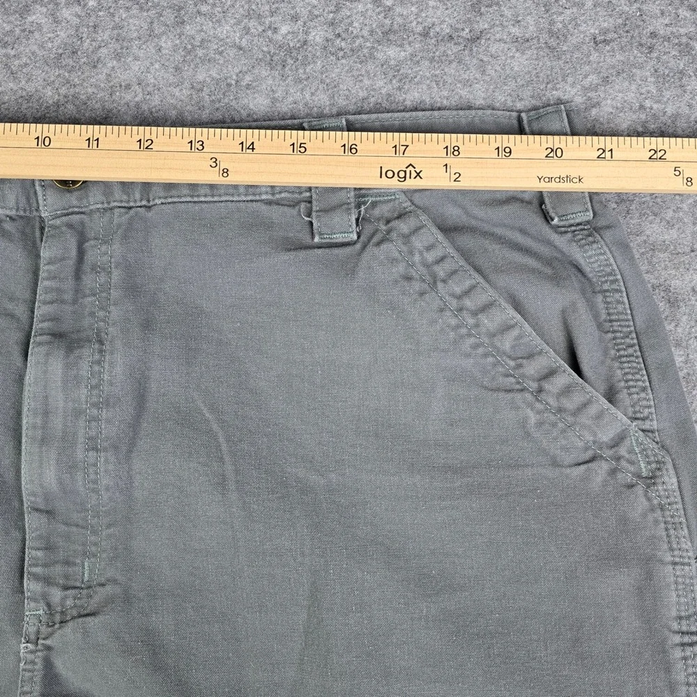 Carhartt Mens B147 FAT Gray Canvas Carpenter Workwear Shorts Original‎ Fit Sz 42